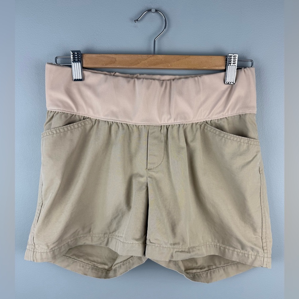 GAP Maternity Beige Low Panel Shorts